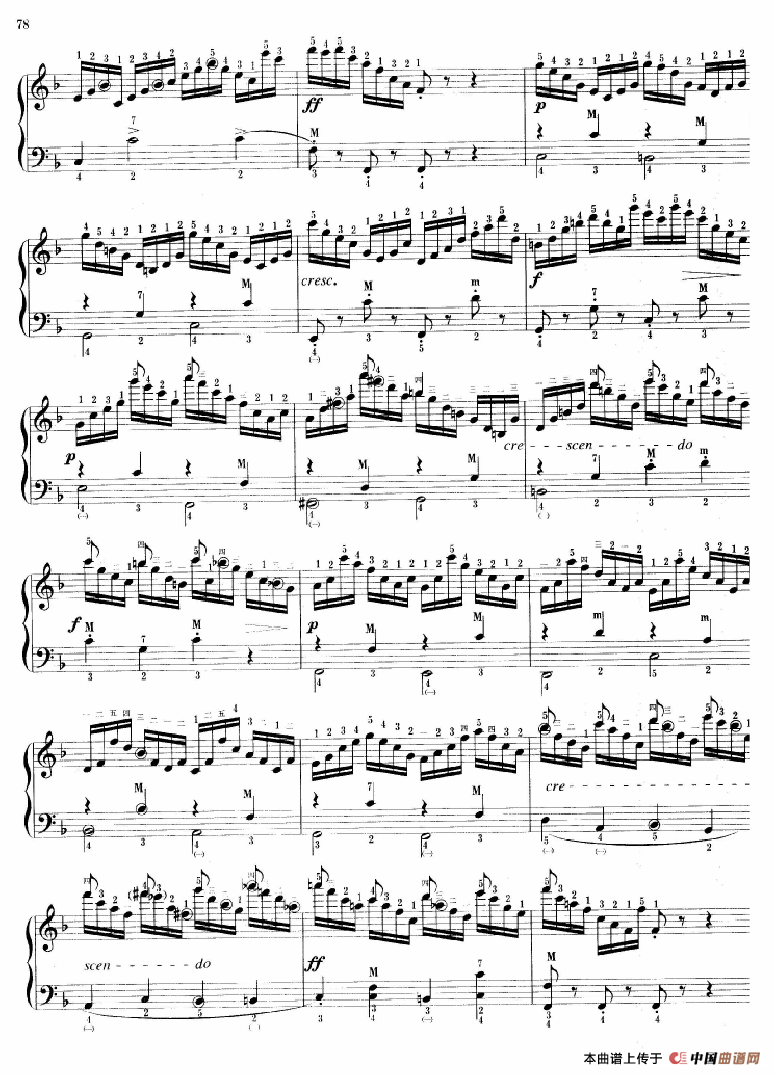 车尔尼手风琴练习曲299（No.19）