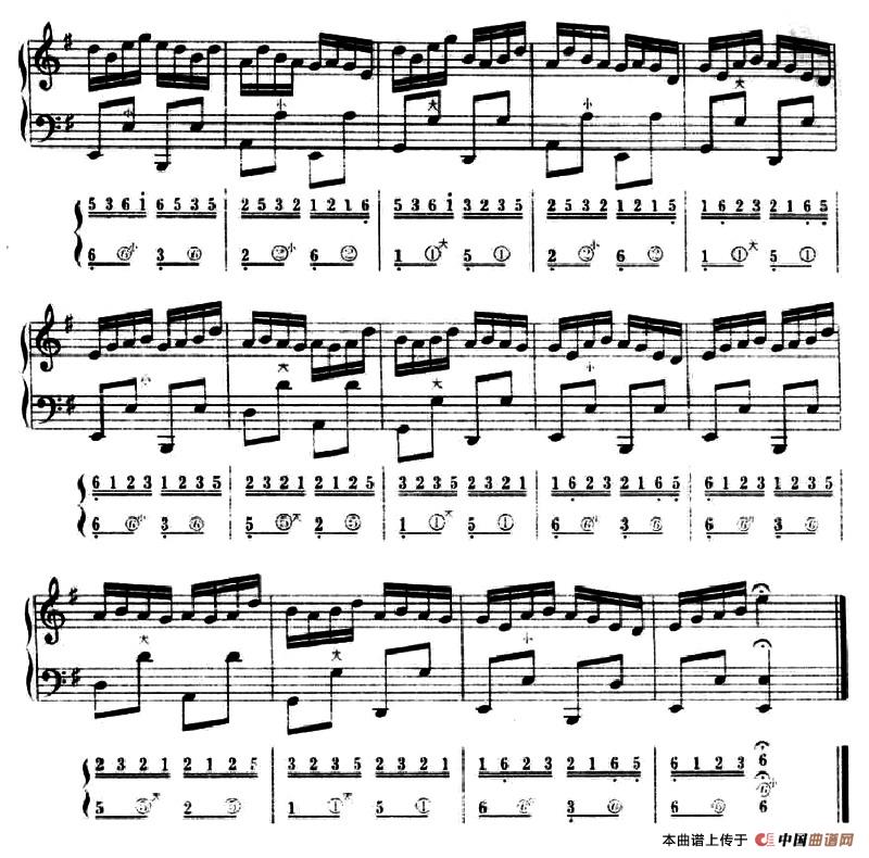 绣荷包（五线谱+简谱）