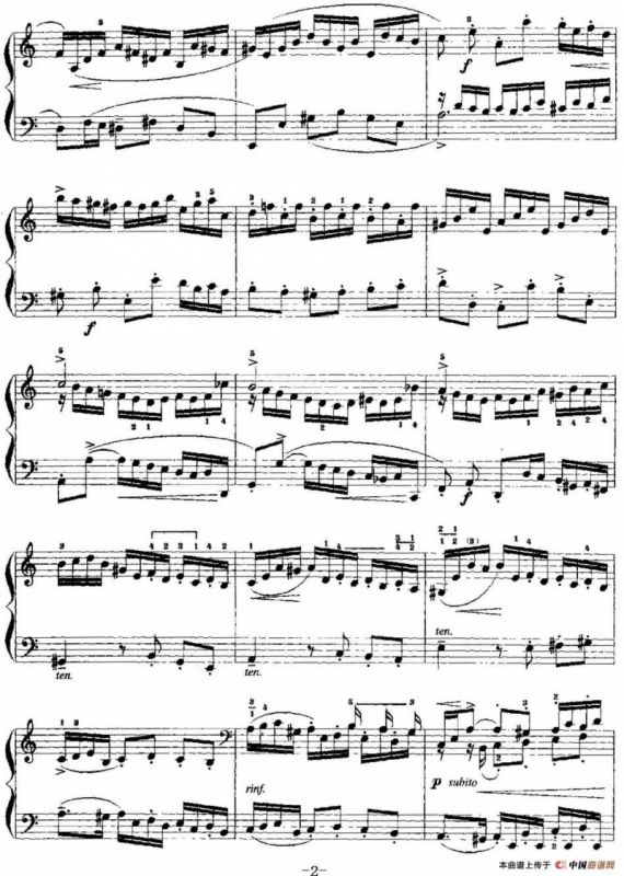 手风琴复调作品：前奏曲（选自第二英国组曲）