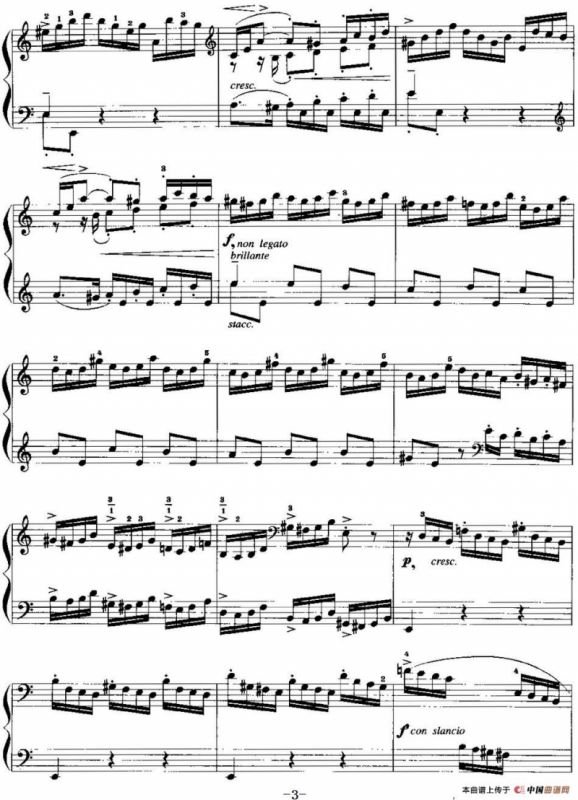 手风琴复调作品：前奏曲（选自第二英国组曲）