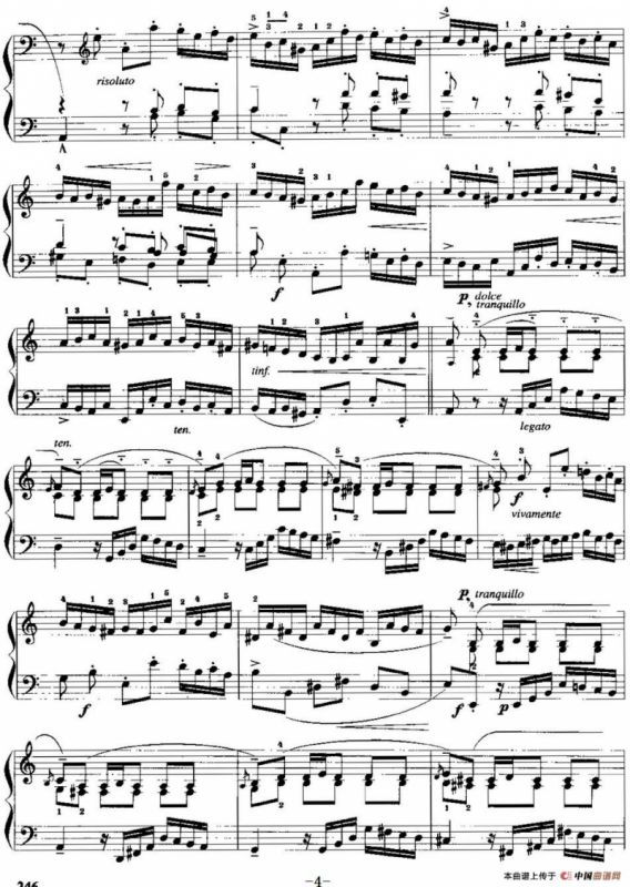 手风琴复调作品：前奏曲（选自第二英国组曲）