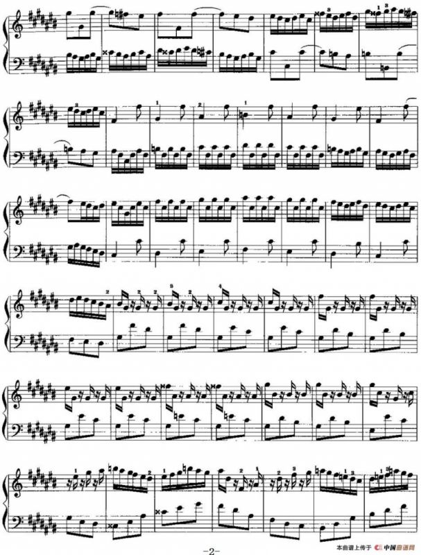 手风琴复调作品：升C大调前奏曲与赋格