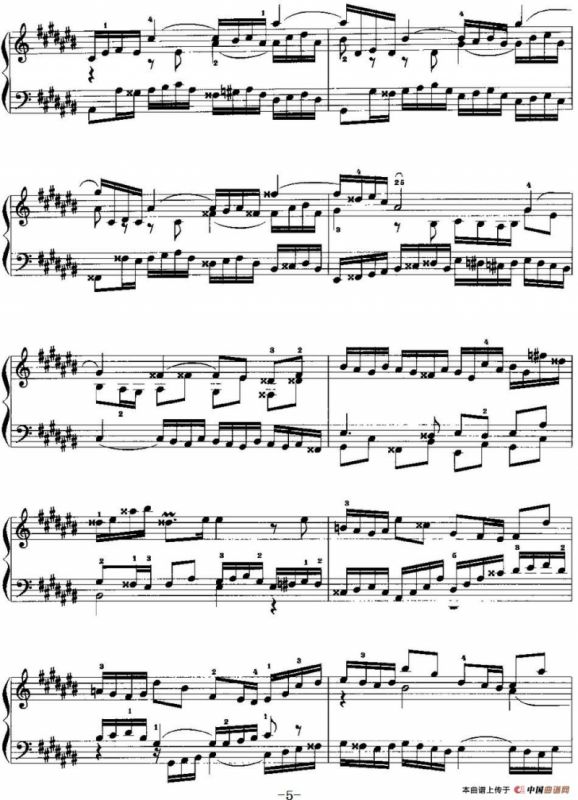 手风琴复调作品：升C大调前奏曲与赋格