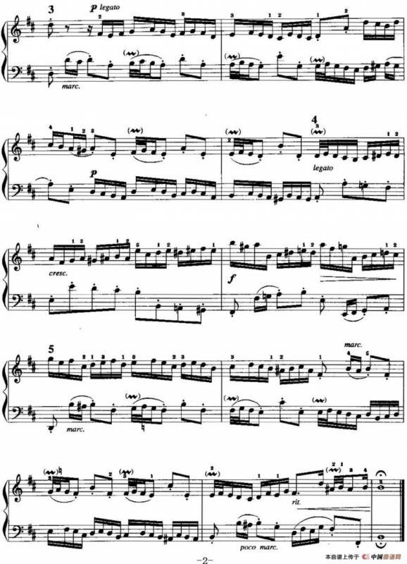 手风琴复调作品：b小调二部创意曲