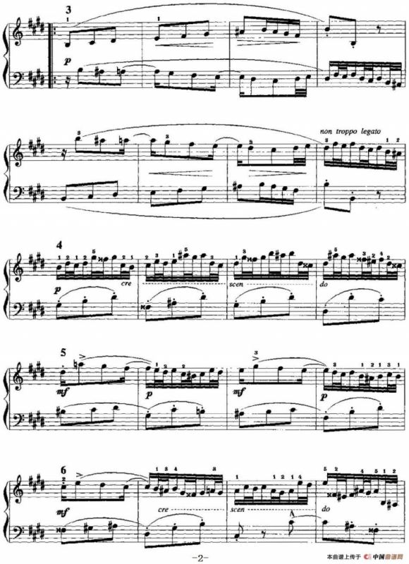 手风琴复调作品：E大调三部创意曲