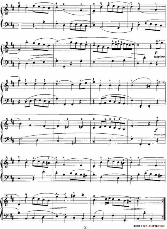 手风琴复调作品：布列舞曲（W.F.巴赫作曲版）