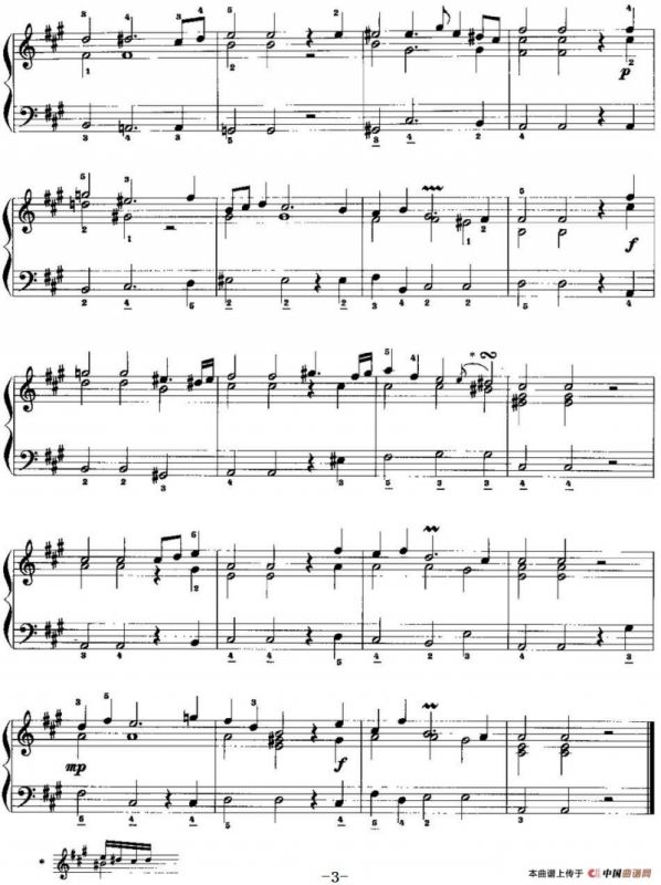 手风琴复调作品：恰空舞曲