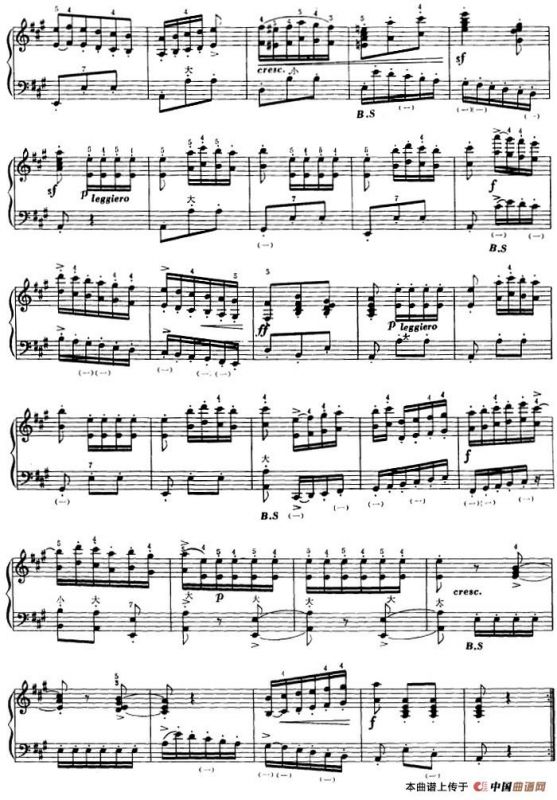 手风琴技术训练练习曲（22）