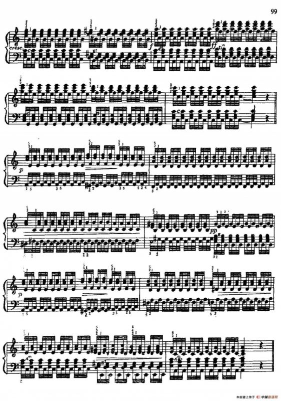 手风琴手指练习 第二部分（震音练习）