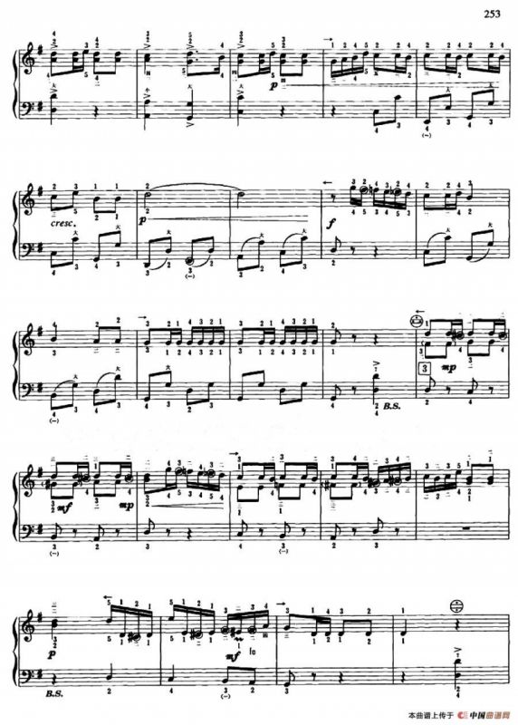 天山晚会（带指法版）