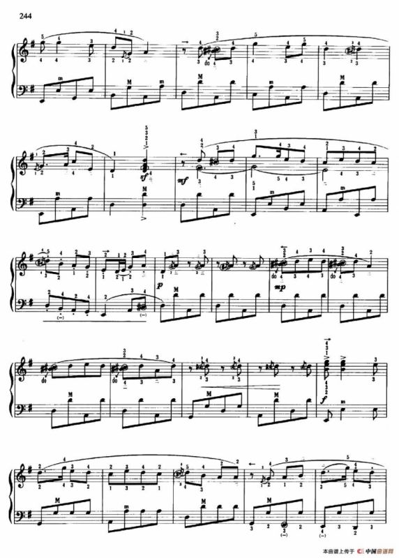 翻身的日子（杨屹改编、带指法版）