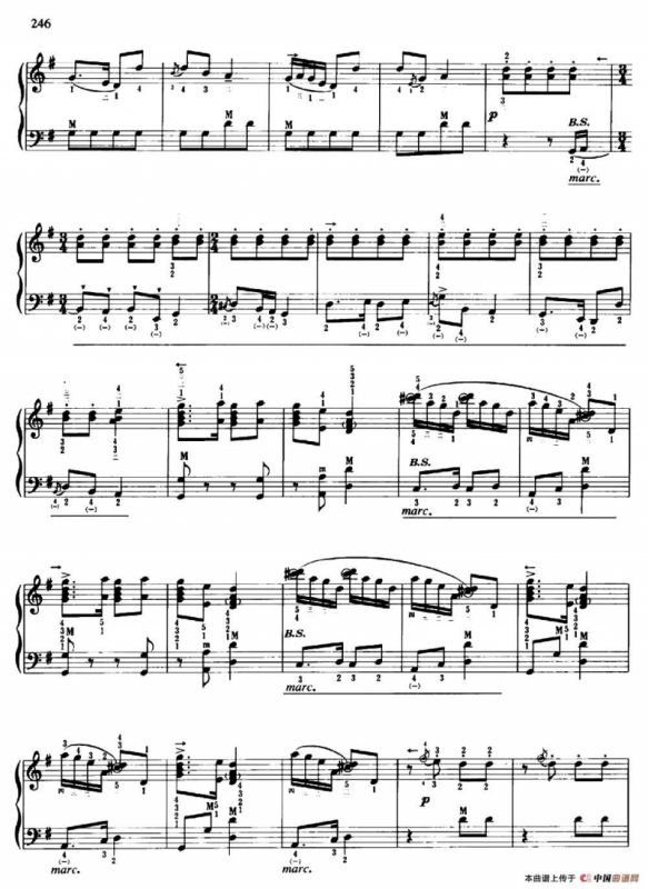 翻身的日子（杨屹改编、带指法版）