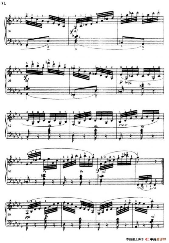 《车尔尼手风琴练习曲集》第Ⅲ册（P52—74）