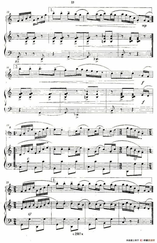 单簧管波尔卡 （手风琴二重奏）