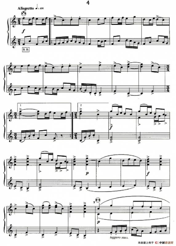 斯特拉文斯基 - 八首自由低音手风琴小品