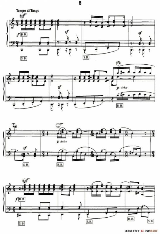 斯特拉文斯基 - 八首自由低音手风琴小品