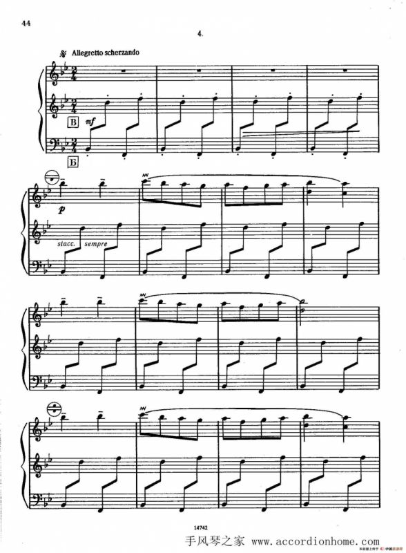 佐罗塔耶夫-六首儿童组曲之三