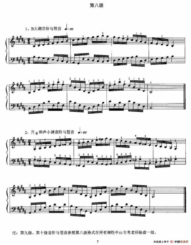 基本技术练习（2005年版考级第一级——第十级）