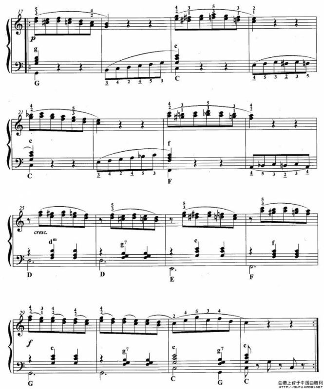 手风琴考级第六级：2、练习曲