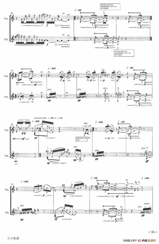 踌躇的骚动（小提琴二重奏）