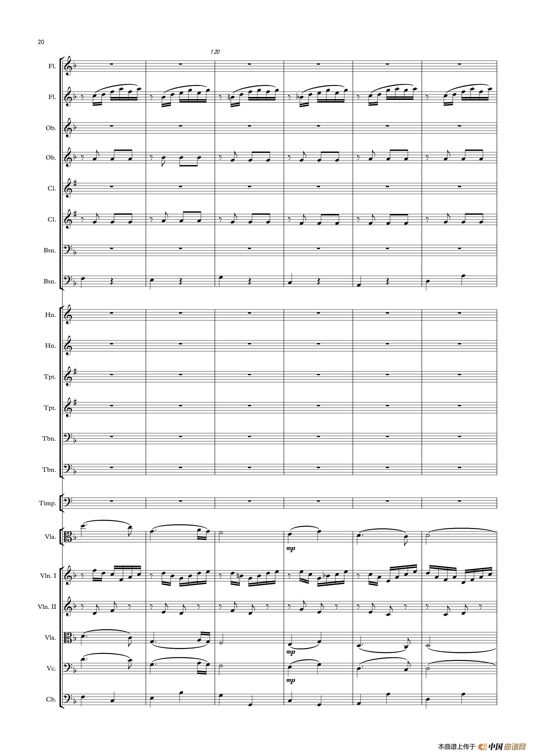 难忘的歌（中提琴与管弦乐队总谱）