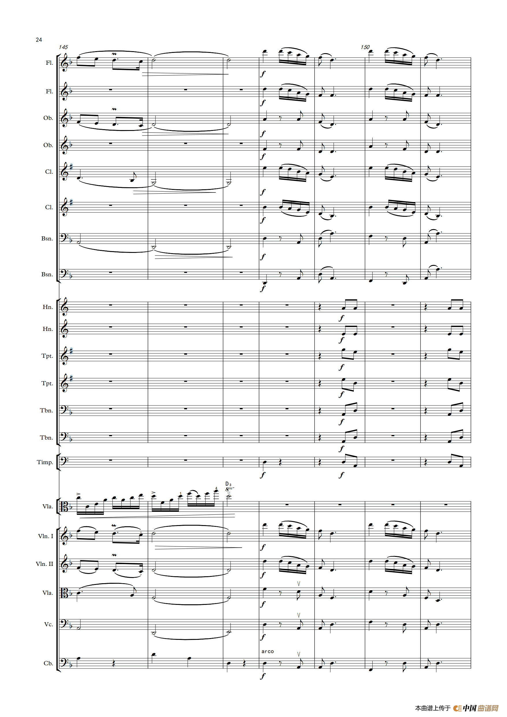 难忘的歌（中提琴与管弦乐队总谱）