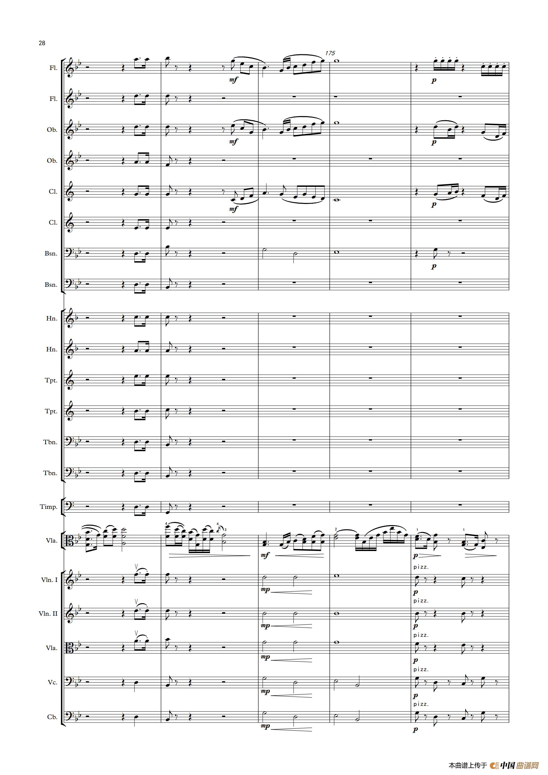 难忘的歌（中提琴与管弦乐队总谱）