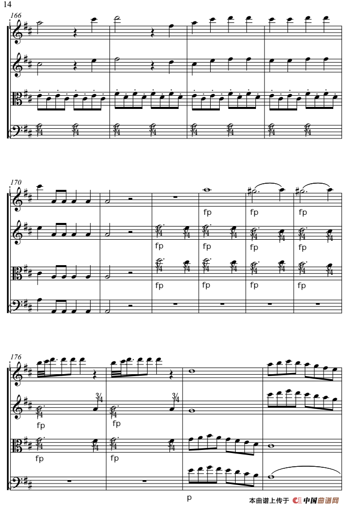 费加罗的婚礼（弦乐四重奏）