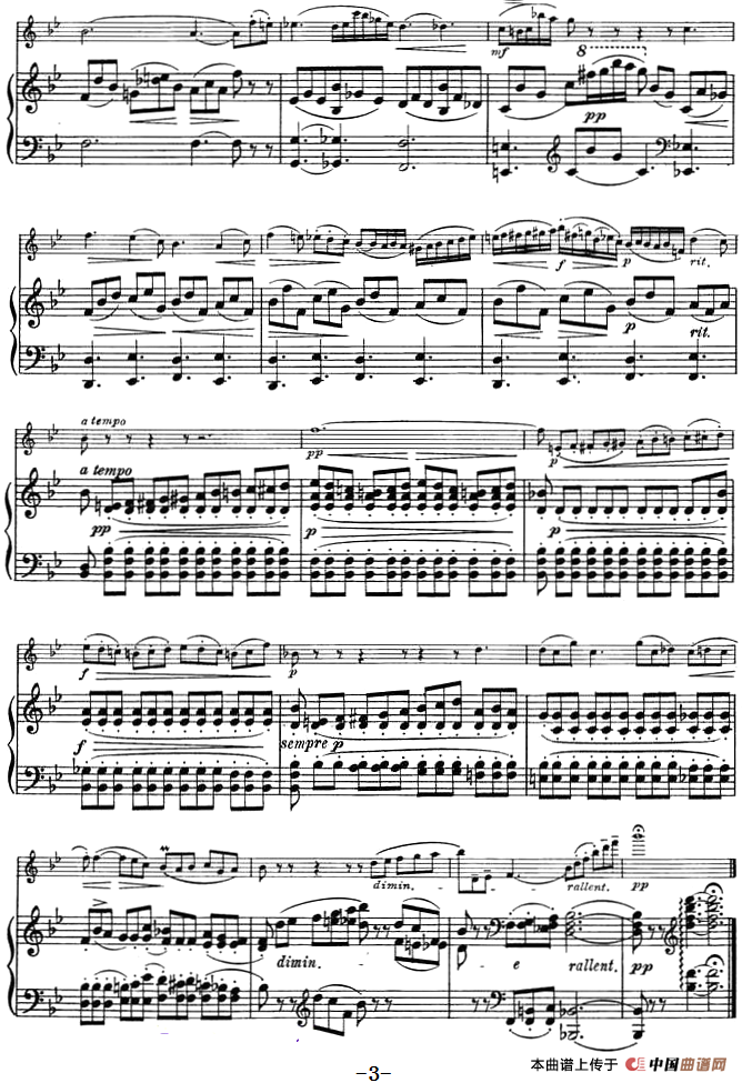 Nocturne（约翰·菲尔德作曲版、小提琴+钢琴伴奏）