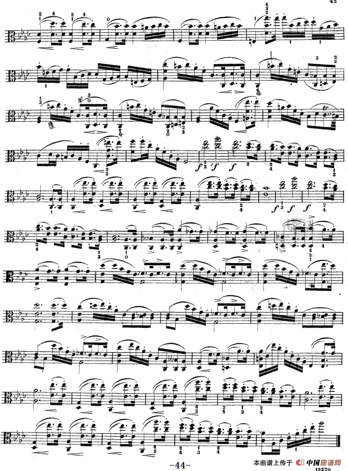 克莱采尔《中提琴练习曲40首》（ETUDE 33-35）