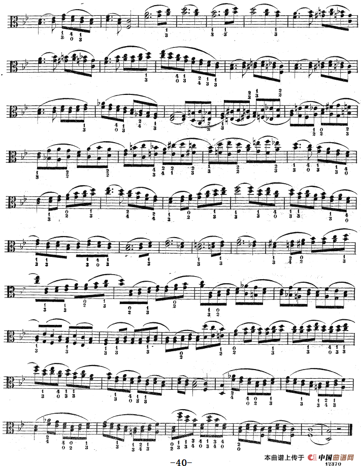 克莱采尔《中提琴练习曲40首》（ETUDE 30-32）