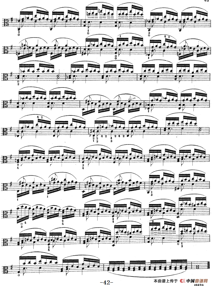 克莱采尔《中提琴练习曲40首》（ETUDE 30-32）