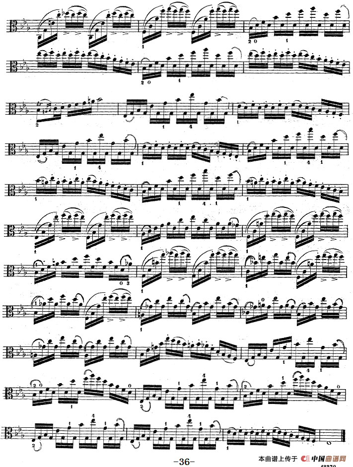 克莱采尔《中提琴练习曲40首》（ETUDE 27-29）