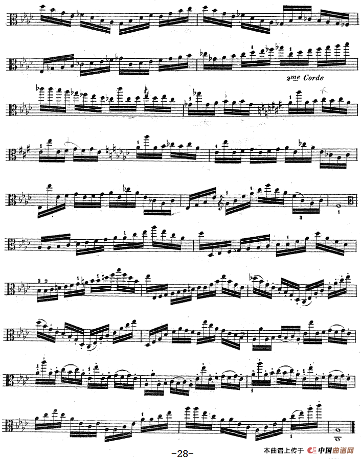 克莱采尔《中提琴练习曲40首》（ETUDE 24-26）