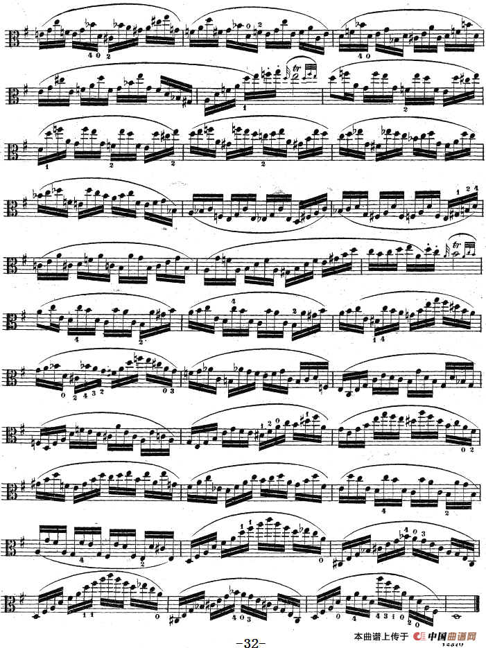 克莱采尔《中提琴练习曲40首》（ETUDE 24-26）