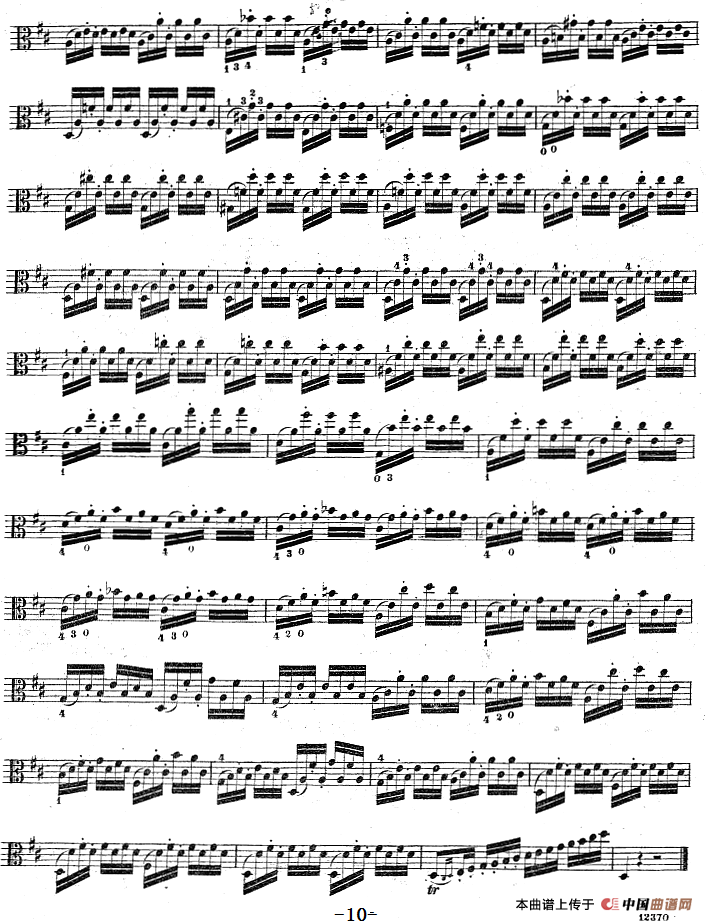克莱采尔《中提琴练习曲40首》（ETUDE 11-13）
