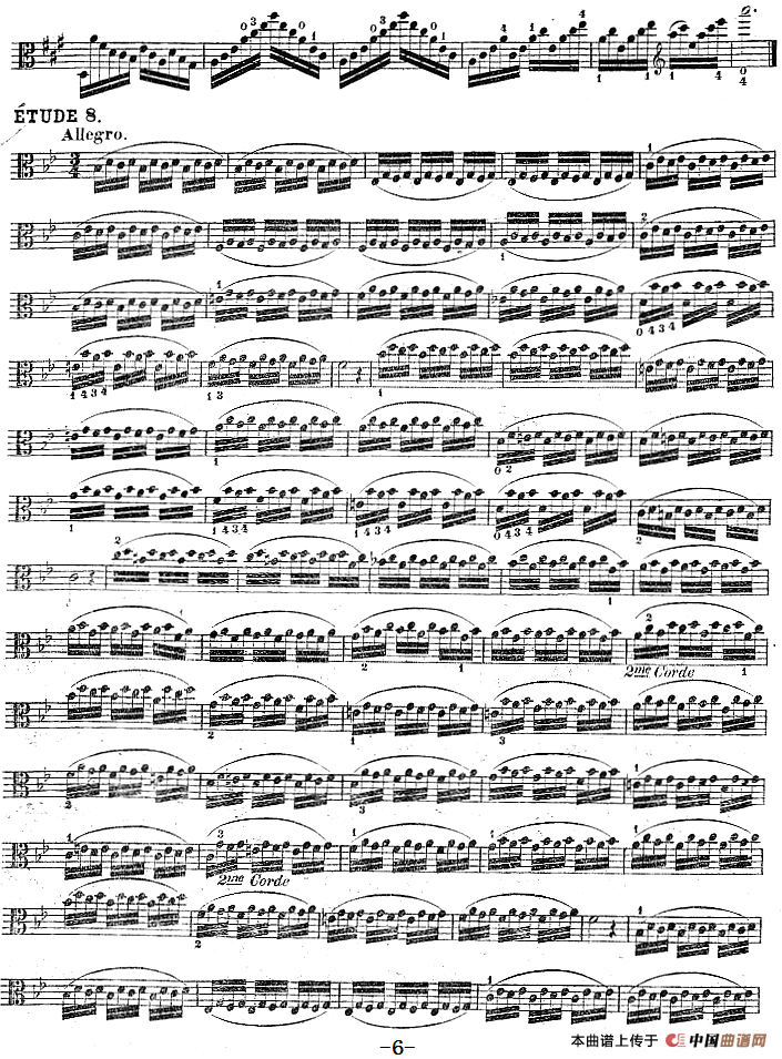 克莱采尔《中提琴练习曲40首》（ETUDE 7-10）