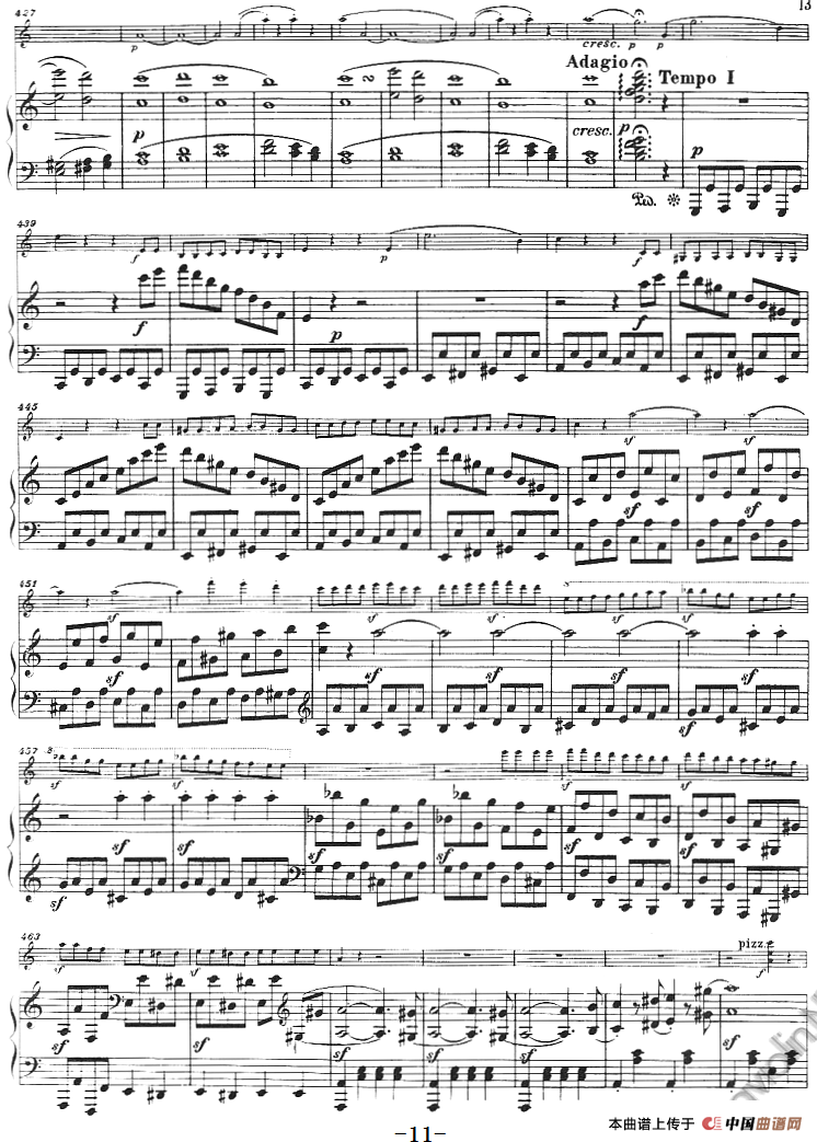 献给好友鲁道尔夫·克鲁采：奏鸣曲（A大调、小提琴+钢琴伴奏）