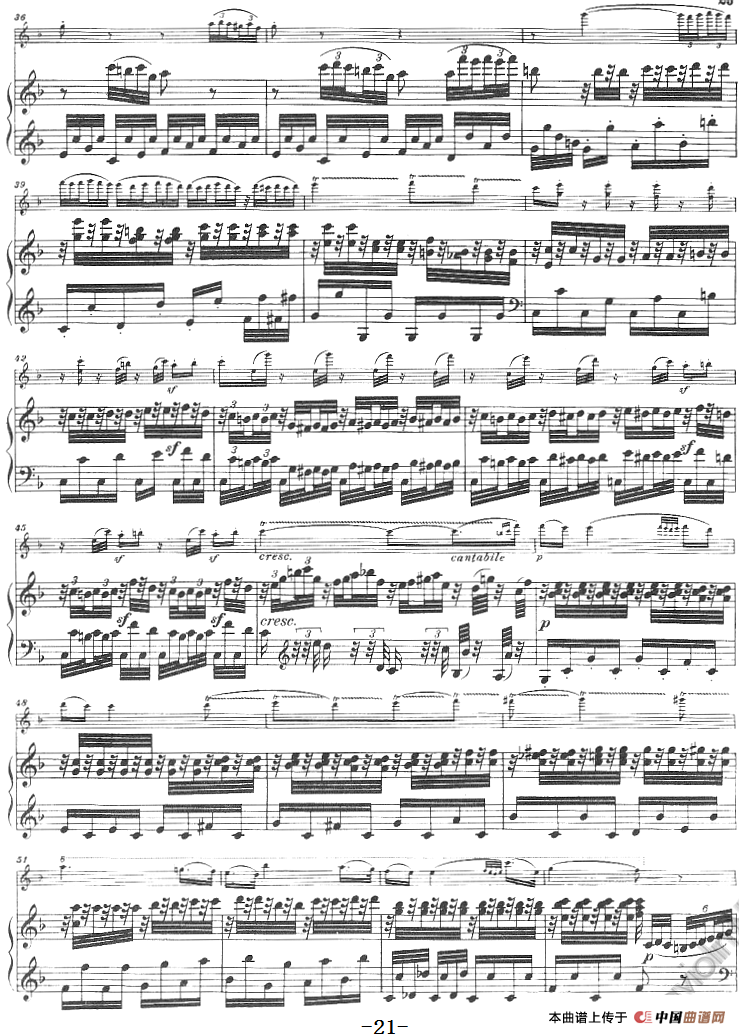 献给好友鲁道尔夫·克鲁采：奏鸣曲（A大调、小提琴+钢琴伴奏）