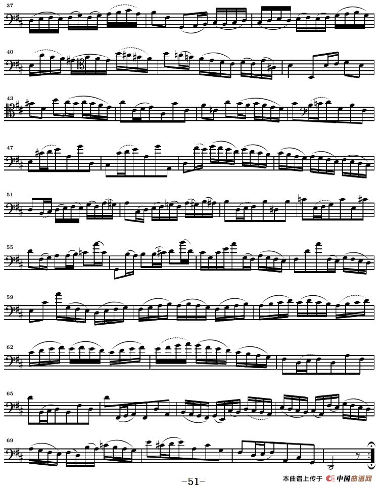 巴赫《大提琴无伴奏六首组曲》：Suite Ⅵ