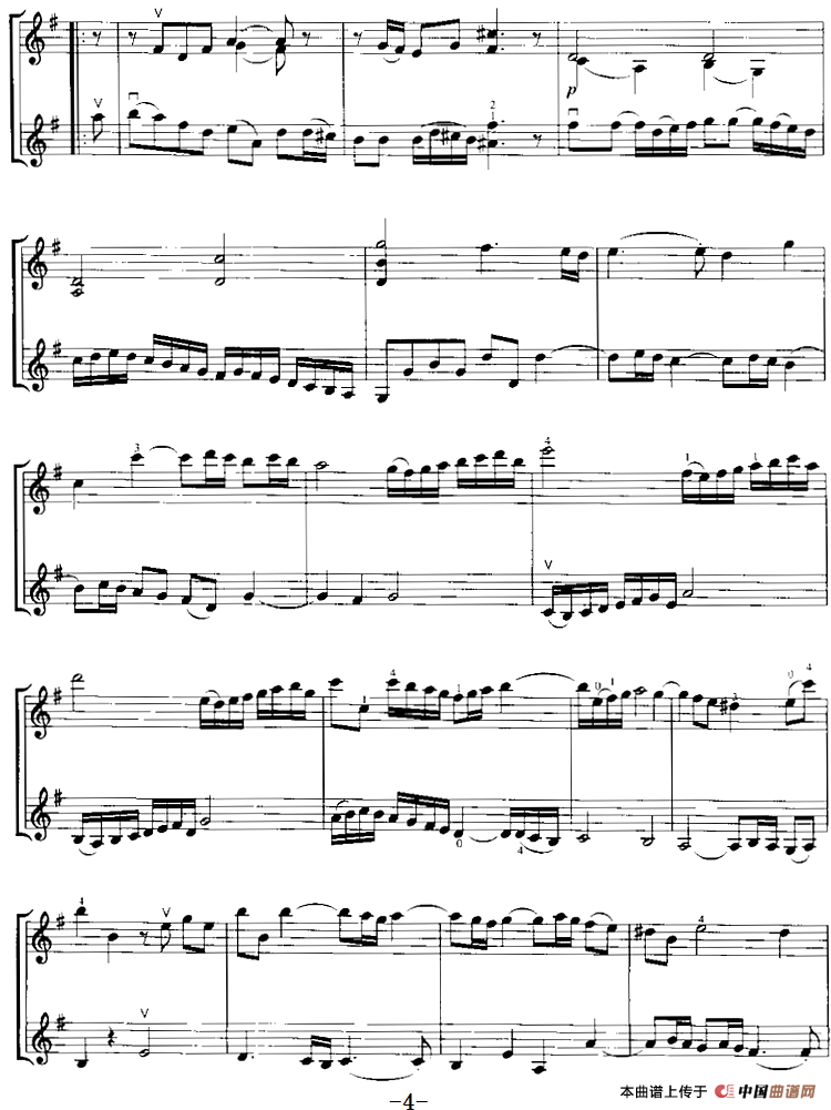 霍曼《小提琴基础教程》选曲：回忆（二重奏）