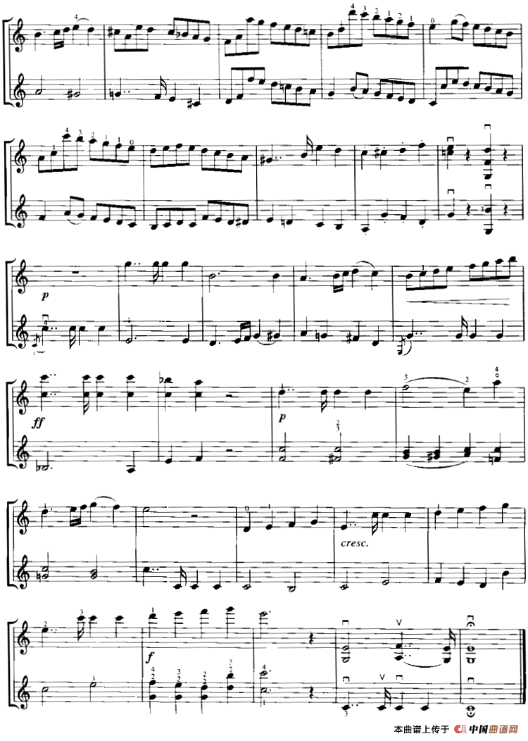 霍曼《小提琴基础教程》选曲：旗手（二重奏）