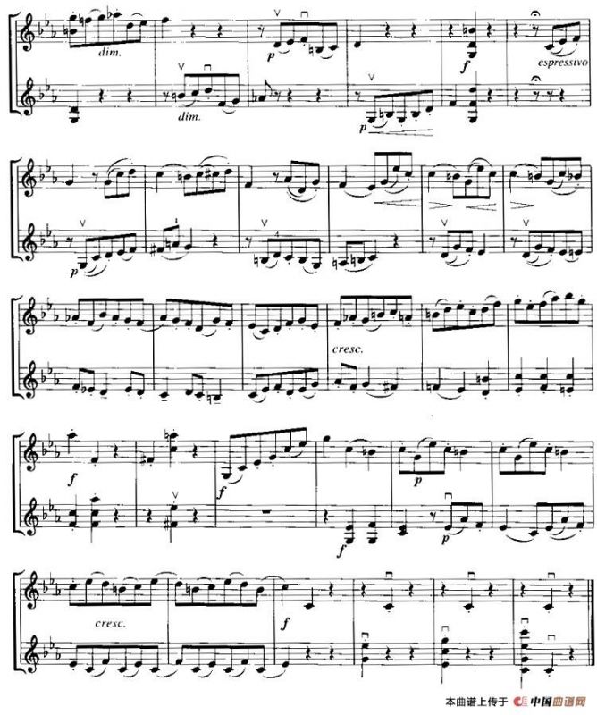 霍曼《小提琴基础教程》选曲：戏剧插曲（二重奏）