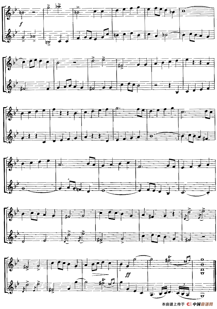 霍曼《小提琴基础教程》选曲：在教堂里（二重奏）