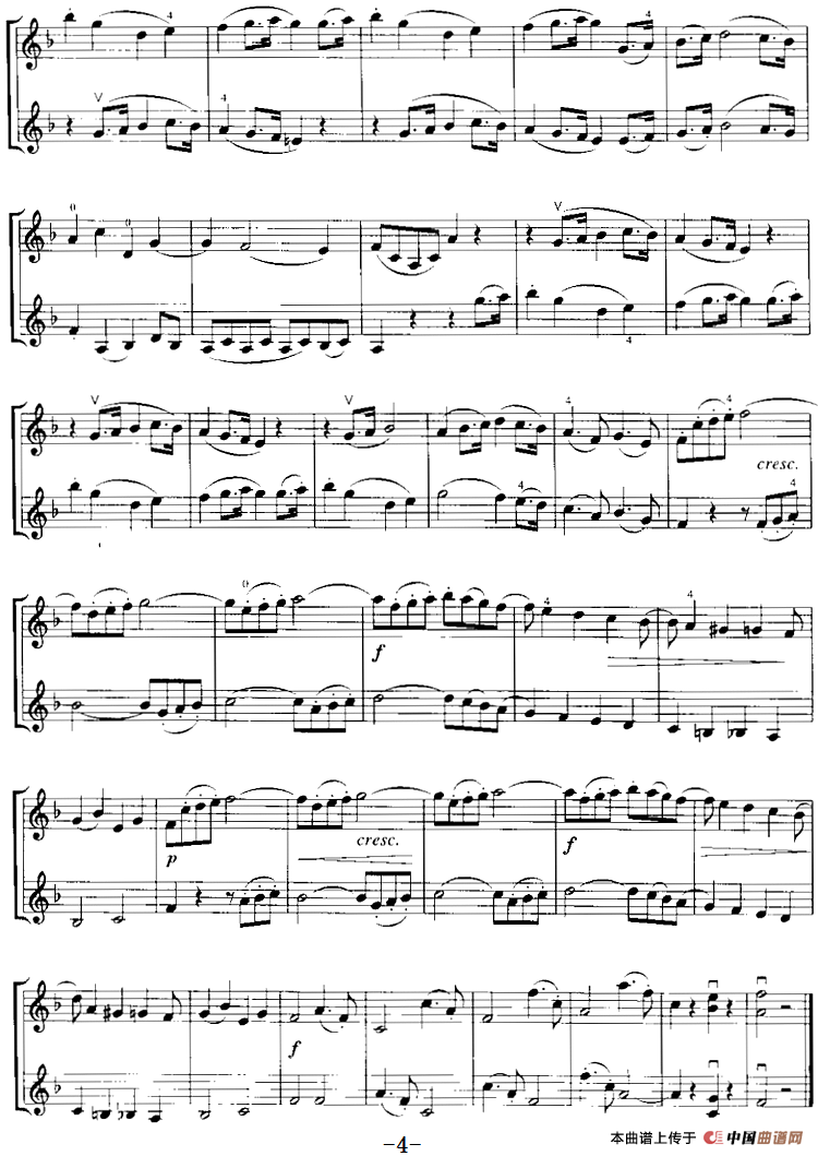 霍曼《小提琴基础教程》选曲：乡间的一天（二重奏）