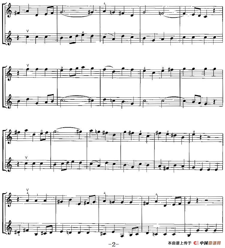 霍曼《小提琴基础教程》选曲：小序曲（二重奏）