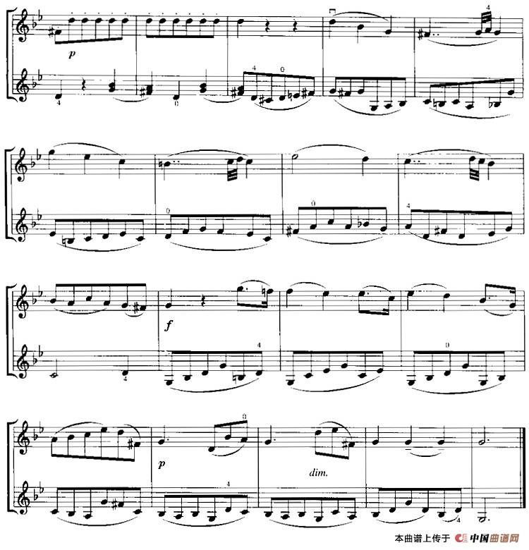 霍曼《小提琴基础教程》选曲：残花（二重奏）