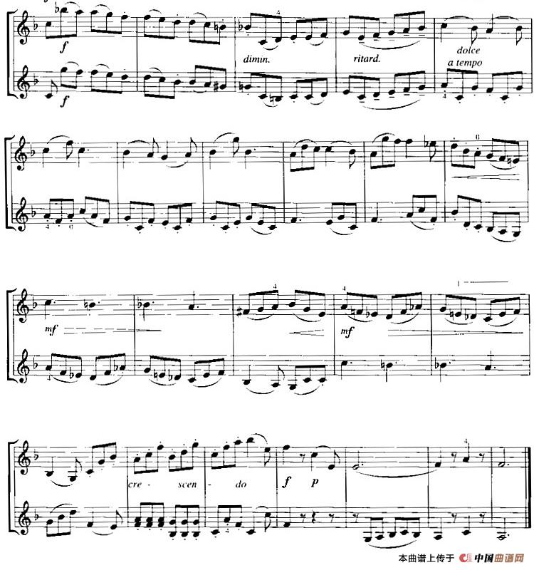 霍曼《小提琴基础教程》选曲：五月的宴会（二重奏）