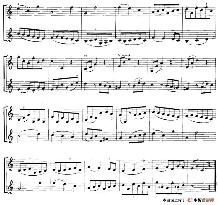 霍曼《小提琴基础教程》选曲：三拍子舞曲（二重奏）