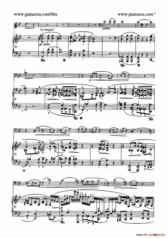 Sonata for Cello and Piano in g Minor Op.65（g小调大提琴奏鸣曲·大提琴+钢琴）